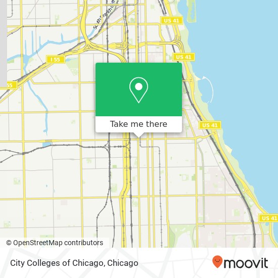 Mapa de City Colleges of Chicago