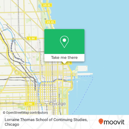 Mapa de Lorraine Thomas School of Continuing Studies