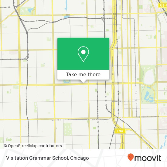 Visitation Grammar School map