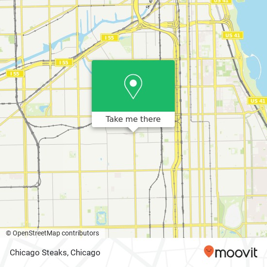 Chicago Steaks map