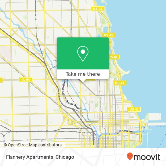 Mapa de Flannery Apartments