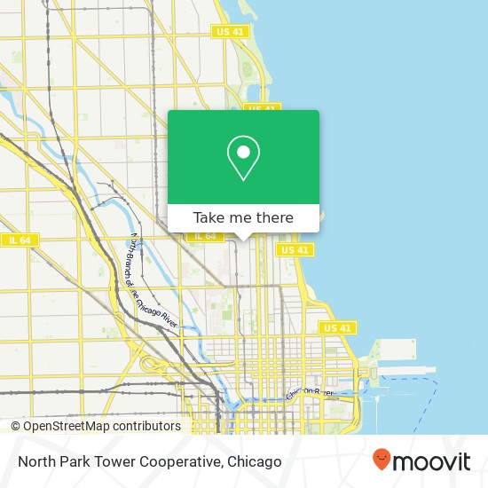 North Park Tower Cooperative map