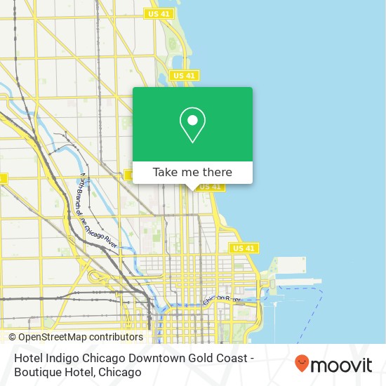 Hotel Indigo Chicago Downtown Gold Coast - Boutique Hotel map