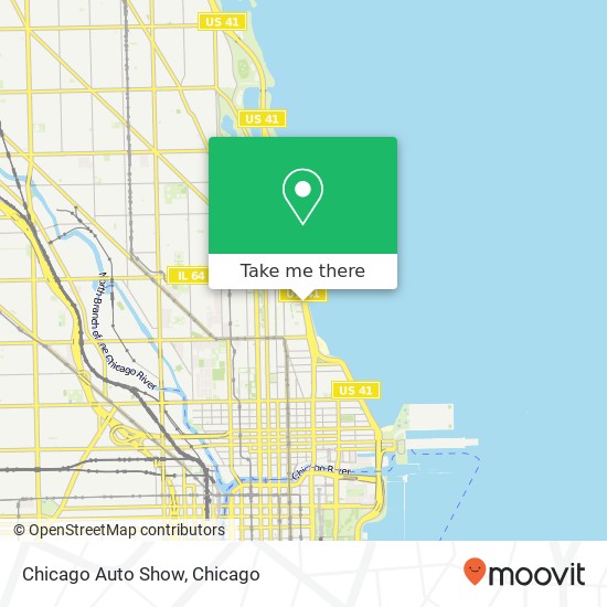 Mapa de Chicago Auto Show