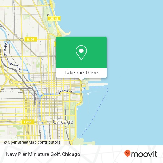 Navy Pier Miniature Golf map