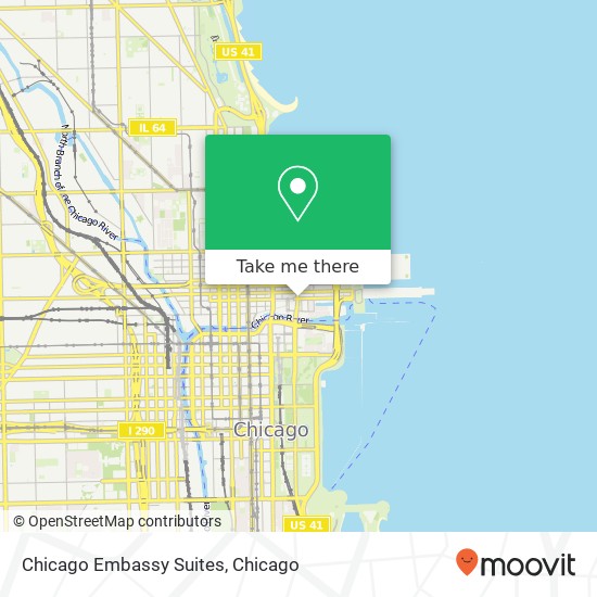 Chicago Embassy Suites map