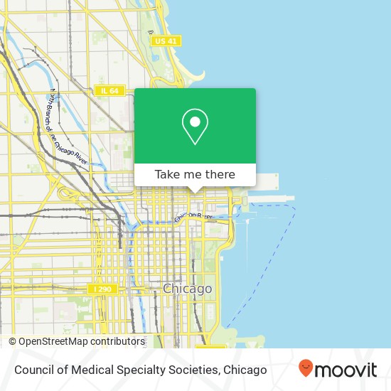 Council of Medical Specialty Societies map