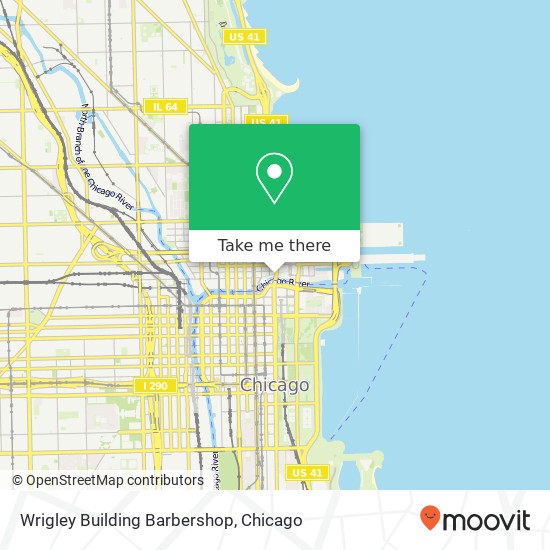 Wrigley Building Barbershop map