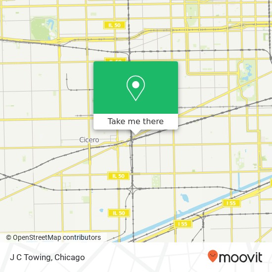 J C Towing map