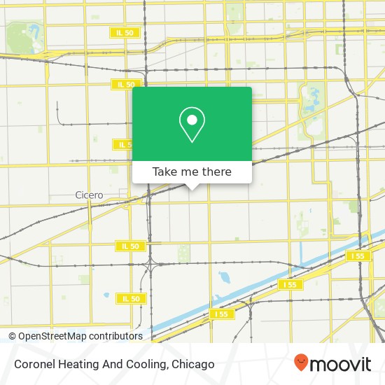 Coronel Heating And Cooling map