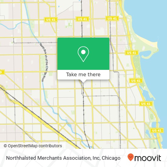 Northhalsted Merchants Association, Inc map