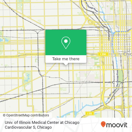 Mapa de Univ. of Illinois Medical Center at Chicago Cardiovascular S