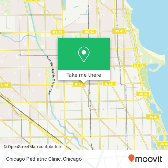Chicago Pediatric Clinic map