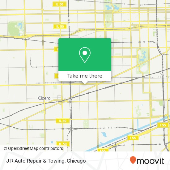 J R Auto Repair & Towing map