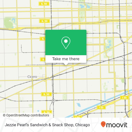 Mapa de Jezzie Pearl's Sandwich & Snack Shop