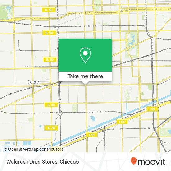 Mapa de Walgreen Drug Stores