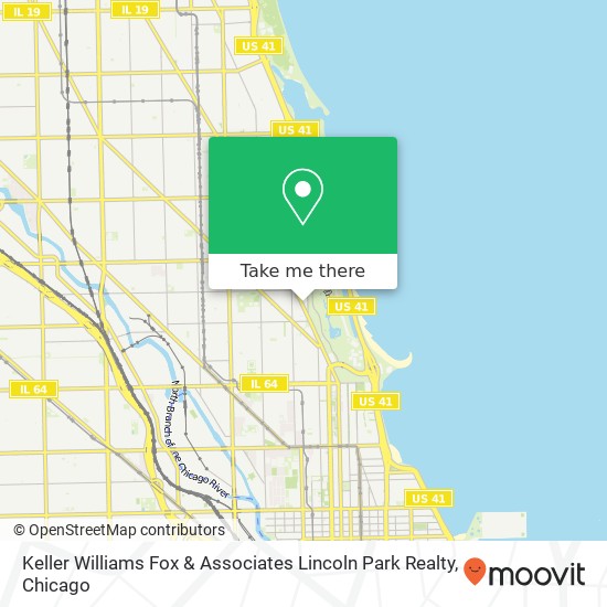 Keller Williams Fox & Associates Lincoln Park Realty map