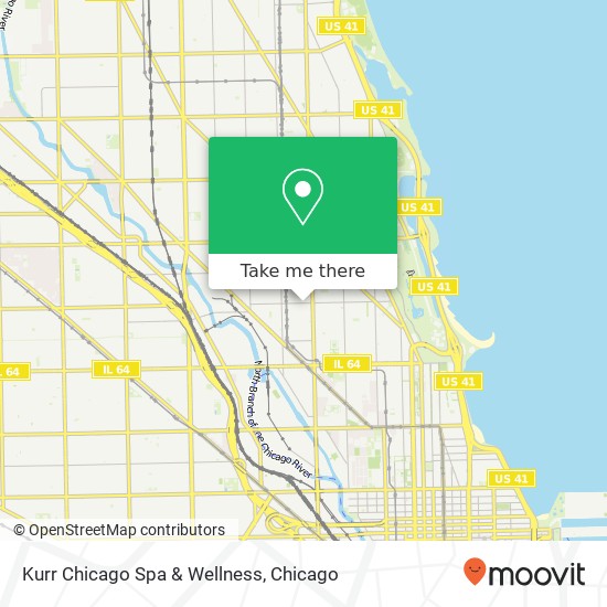 Kurr Chicago Spa & Wellness map