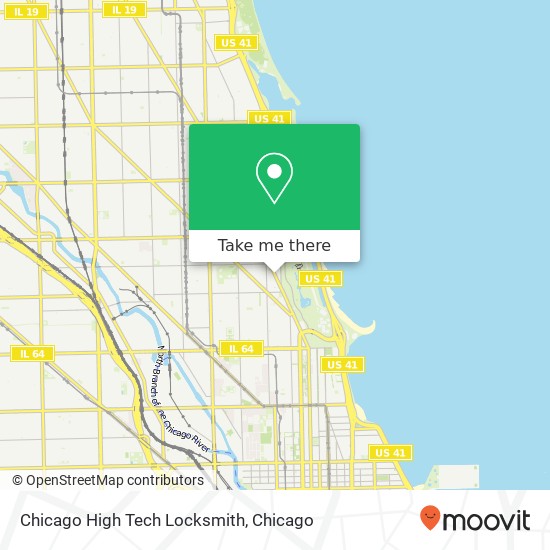 Chicago High Tech Locksmith map