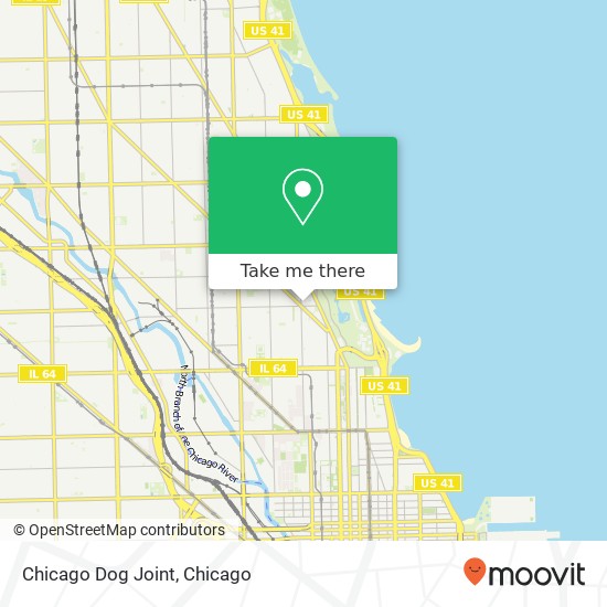 Mapa de Chicago Dog Joint