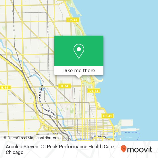 Arculeo Steven DC Peak Performance Health Care map