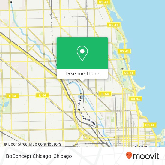 Mapa de BoConcept Chicago