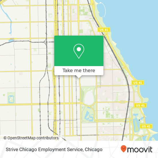 Strive Chicago Employment Service map