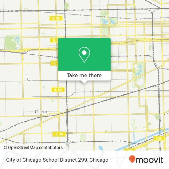 City of Chicago School District 299 map