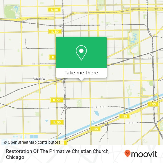 Mapa de Restoration Of The Primative Christian Church