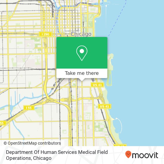 Department Of Human Services Medical Field Operations map