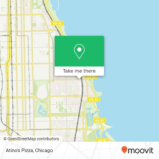 Atino's Pizza map