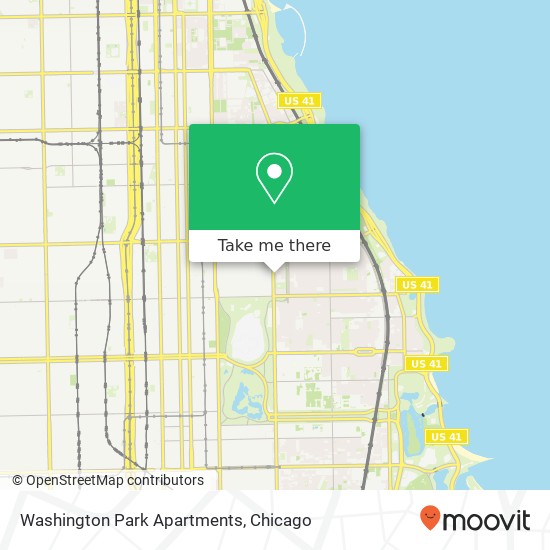 Mapa de Washington Park Apartments