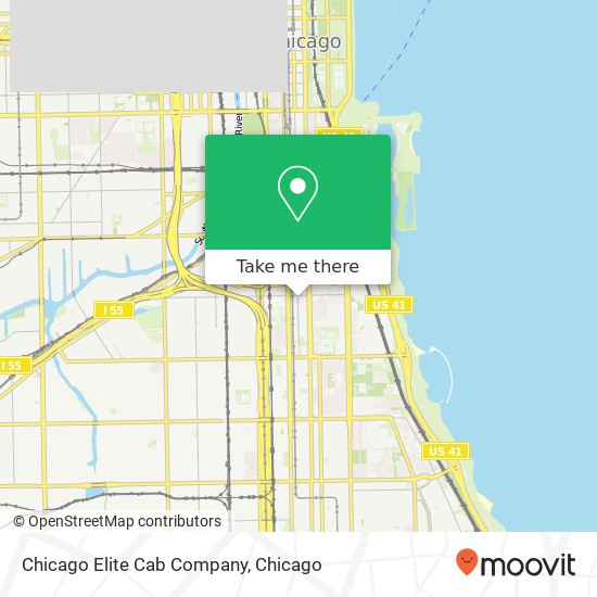 Chicago Elite Cab Company map