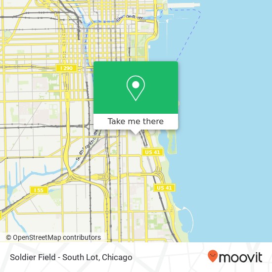 Soldier Field - South Lot map