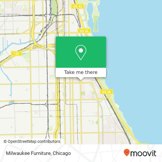 Milwaukee Furniture map