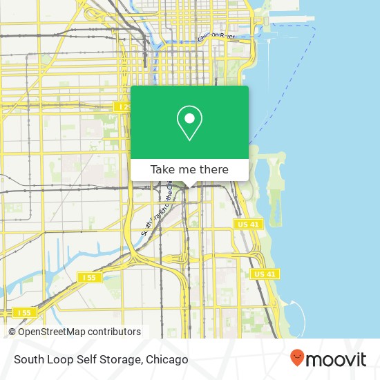 Mapa de South Loop Self Storage