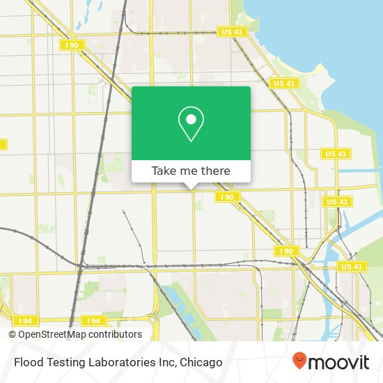 Flood Testing Laboratories Inc map