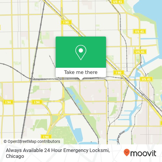 Always Available 24 Hour Emergency Locksmi map