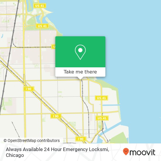 Always Available 24 Hour Emergency Locksmi map