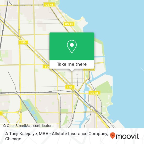 A Tunji Kalejaiye, MBA - Allstate Insurance Company map