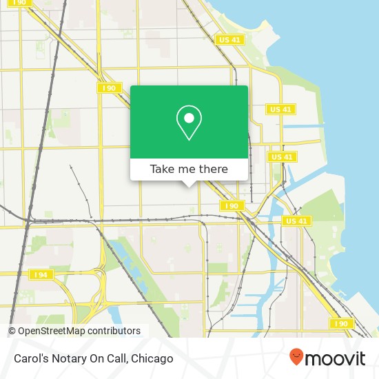 Carol's Notary On Call map