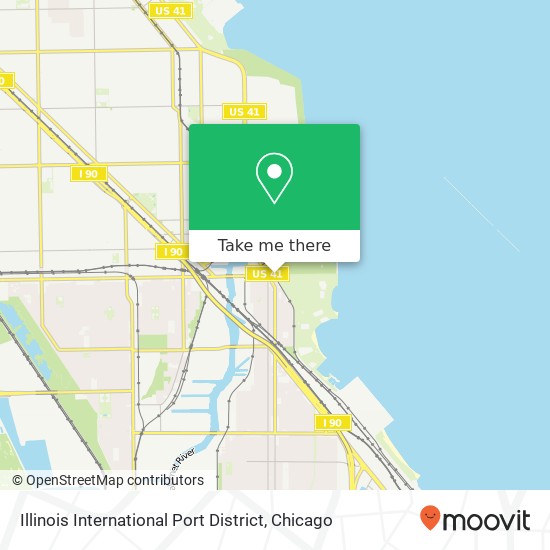 Mapa de Illinois International Port District