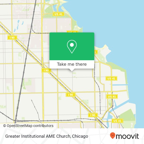 Greater Institutional AME Church map