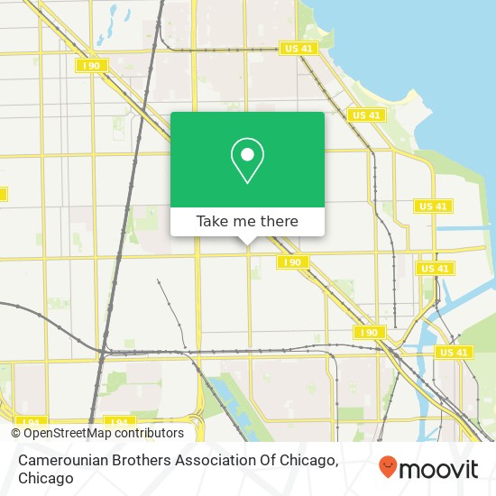 Mapa de Camerounian Brothers Association Of Chicago