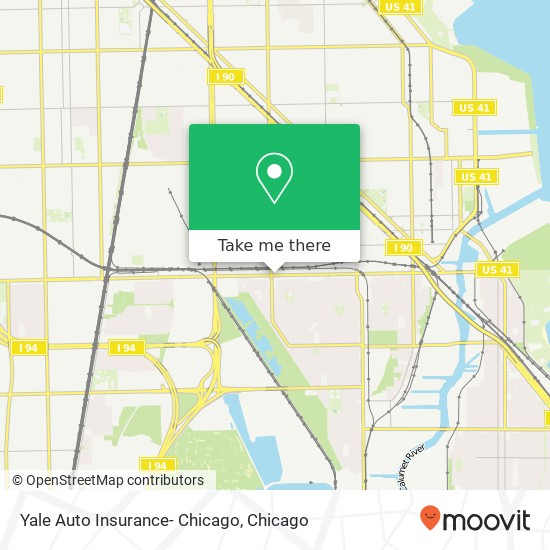Yale Auto Insurance- Chicago map