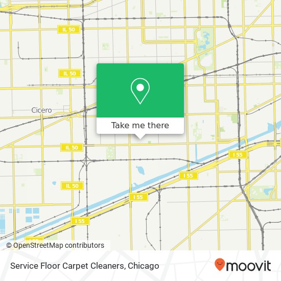 Service Floor Carpet Cleaners map