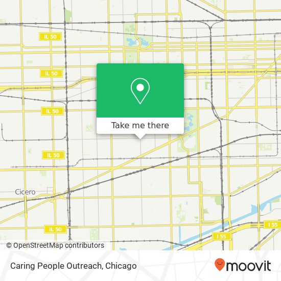 Caring People Outreach map