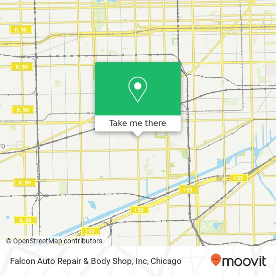 Falcon Auto Repair & Body Shop, Inc map