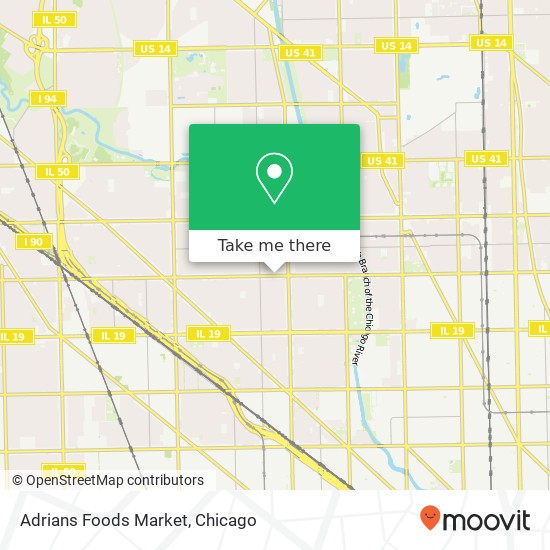 Mapa de Adrians Foods Market