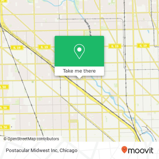 Mapa de Postacular Midwest Inc